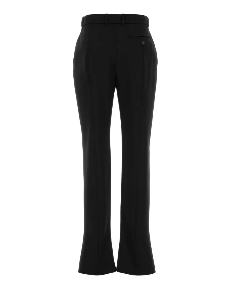 Alexander McQueen Women's Black Wool Pant Pantaloni Black