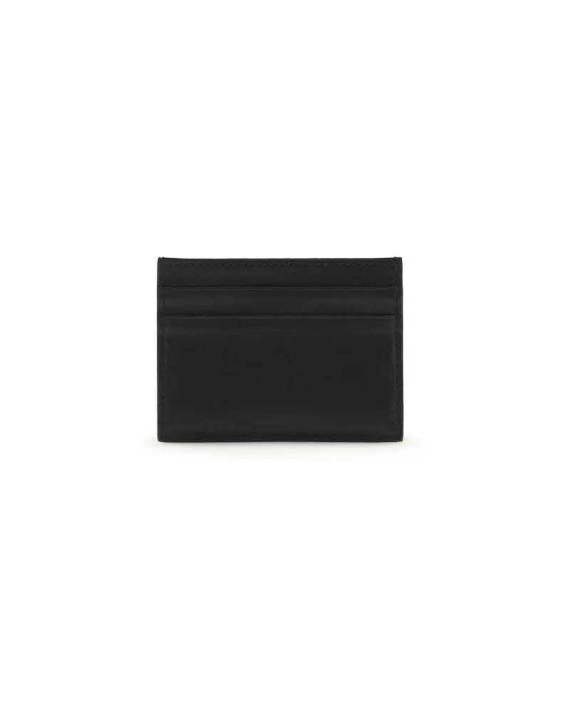 Dolce & Gabbana Men's Black Calf Leather Bos Taurus Wallet Black