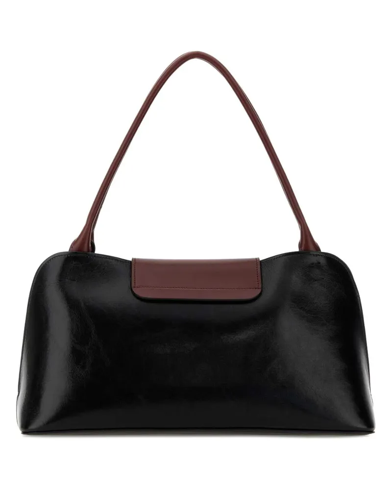 Versace Calf Leather Shoulder Bag — Black Black