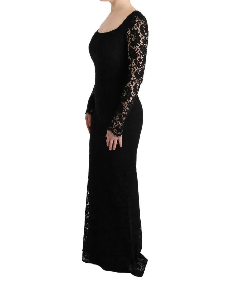 Dolce & Gabbana Women's Black Cotton Cocktail Dress Black