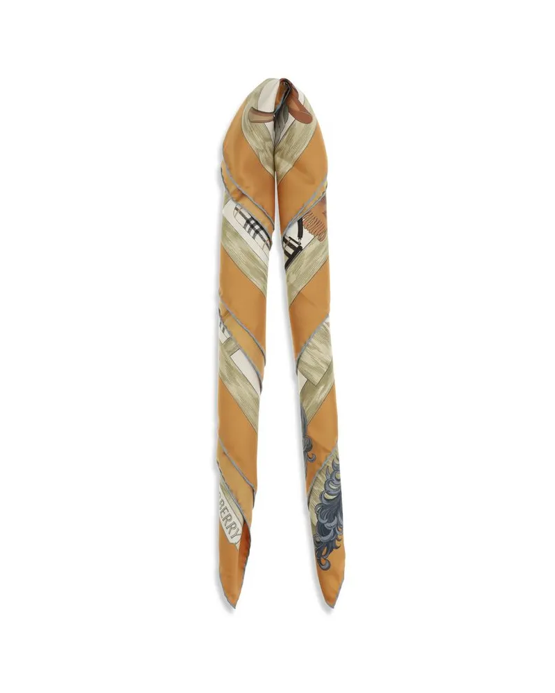 Burberry Men's Multicolor Silk Scarf Multicolor