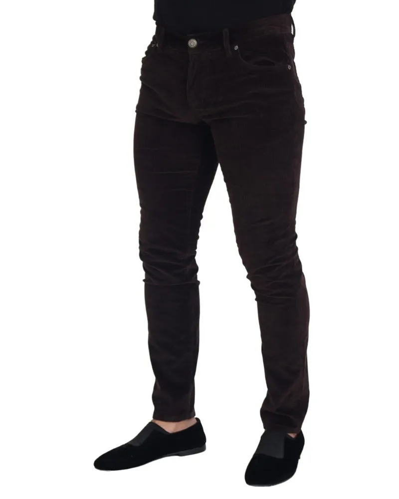 Dolce & Gabbana Corduroy Trousers — Brown Brown