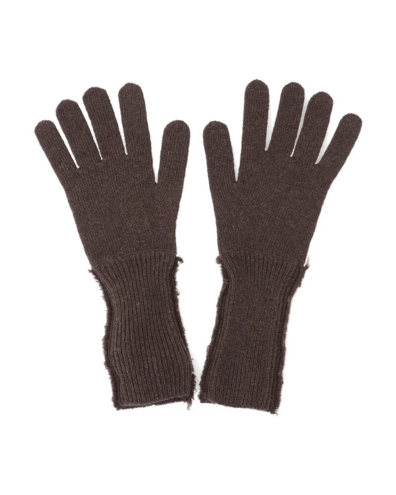 Maison Margiela Women Gloves Brown Wool Brown