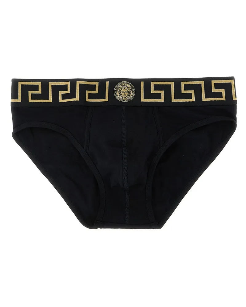 Versace 2-pack Briefs With Greca Pattern 