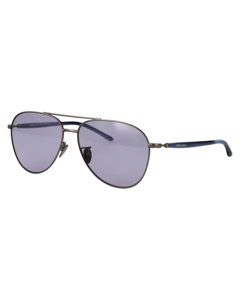 Giorgio Armani Men's Sunglasses Matte Gunmetal Steel Gray