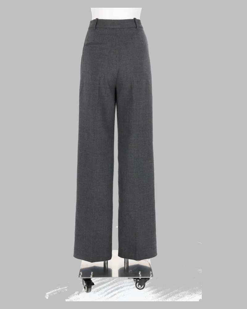 Self-Portrait Tailored Trousers — Gray Gray