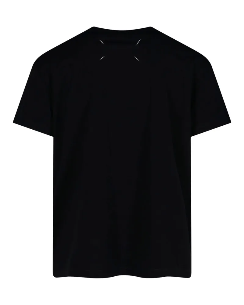 Maison Margiela Men's T-Shirts And Polos Black Cotton Black