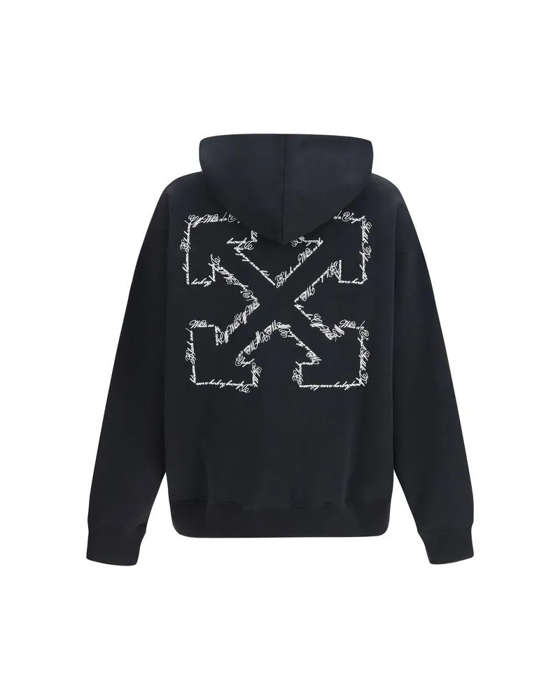 OFF-WHITE Men's Black Cotton Sweatshirt Clothing Black