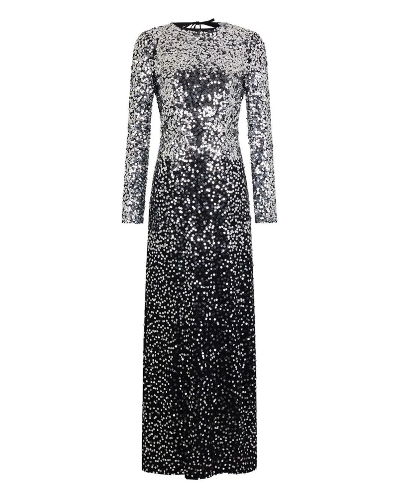 Paco Rabanne Women's Sequined Dress Black Polyamide Black