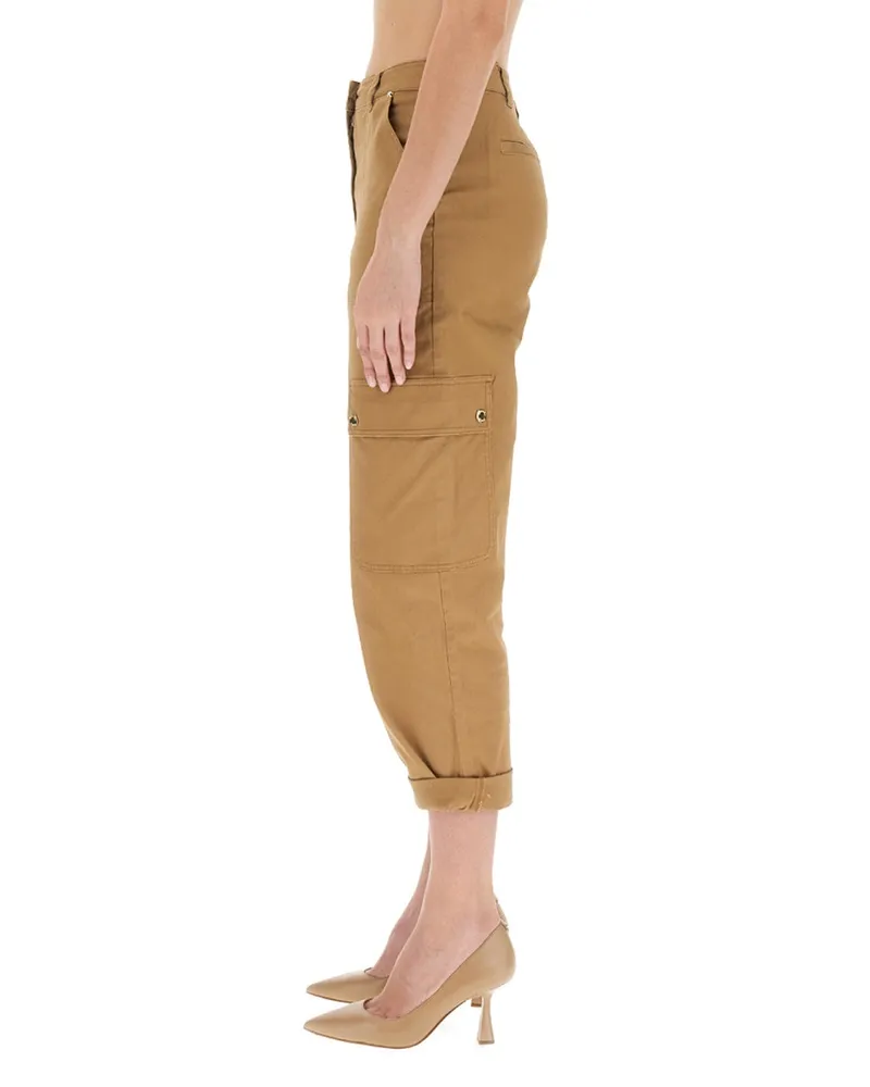 Michael Kors Organic Cotton Cargo Pants — Beige Beige