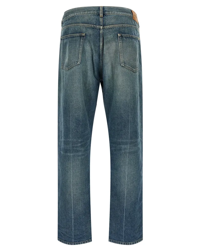 Saint Laurent Cotton Denim Jeans — Blue Blue