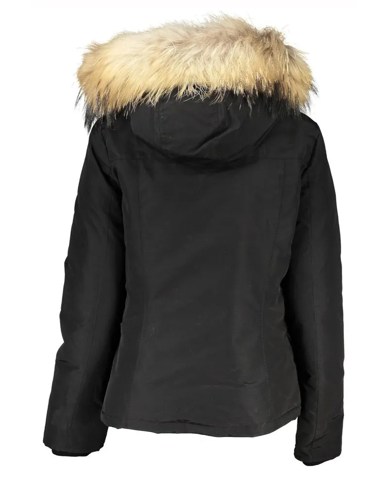Woolrich Black Cotton Womens Jacket Clothing Black