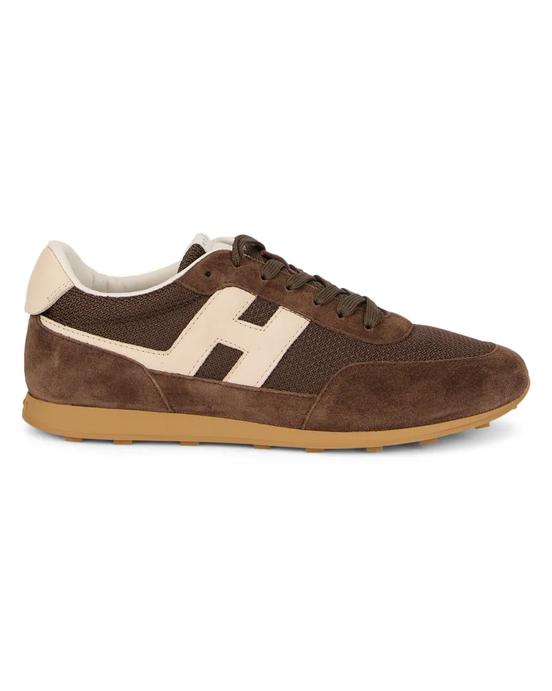 Hogan Men's Sneakers Brown Polyamide Trainers Brown