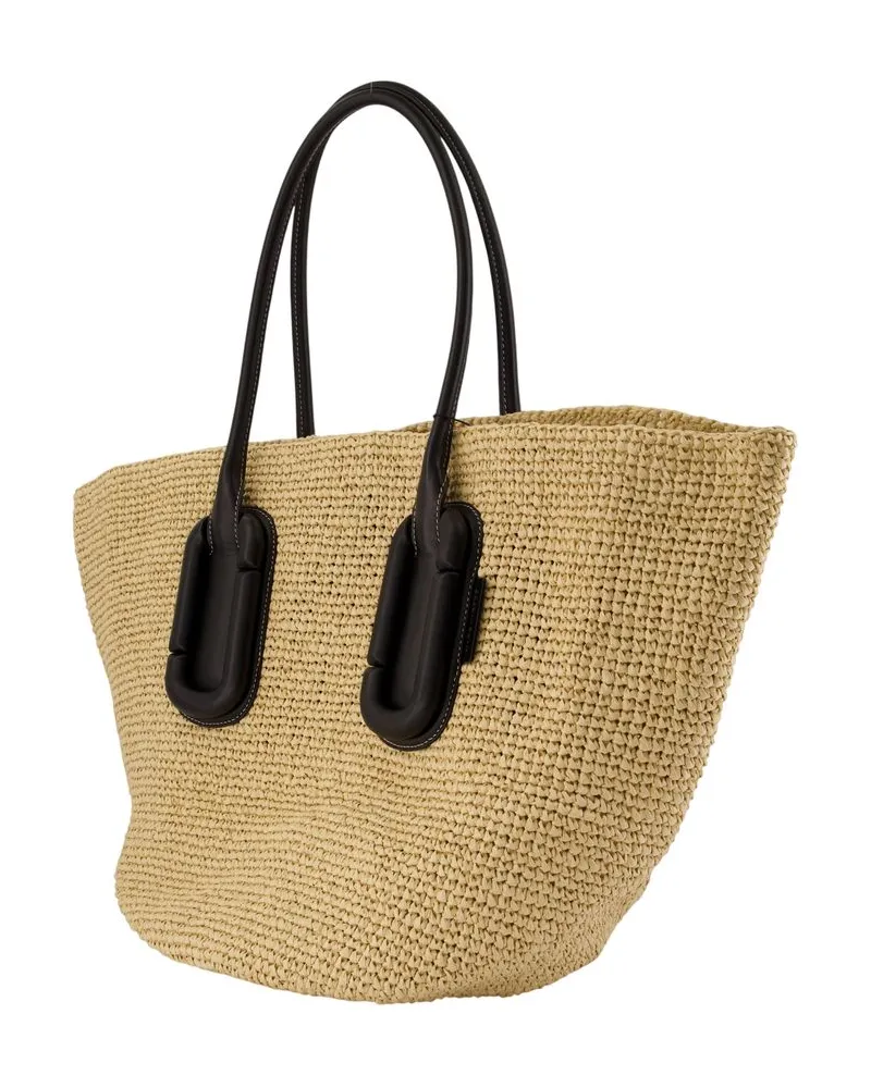Marc Jacobs Women's The Tote Shopper Bag -  Recycled Fabrics Beige Recycled_fabrics Totes-Shopping-Bags Beige