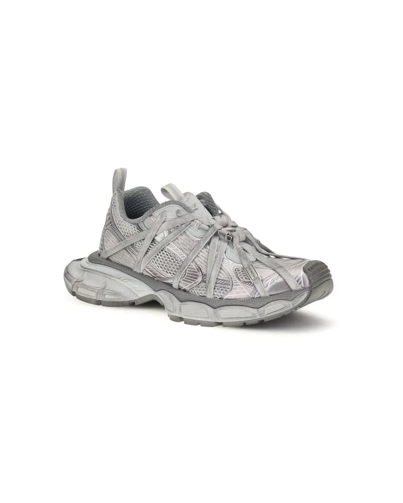 Balenciaga Men's Gray Polyethylene Athletic Sneakers Gray