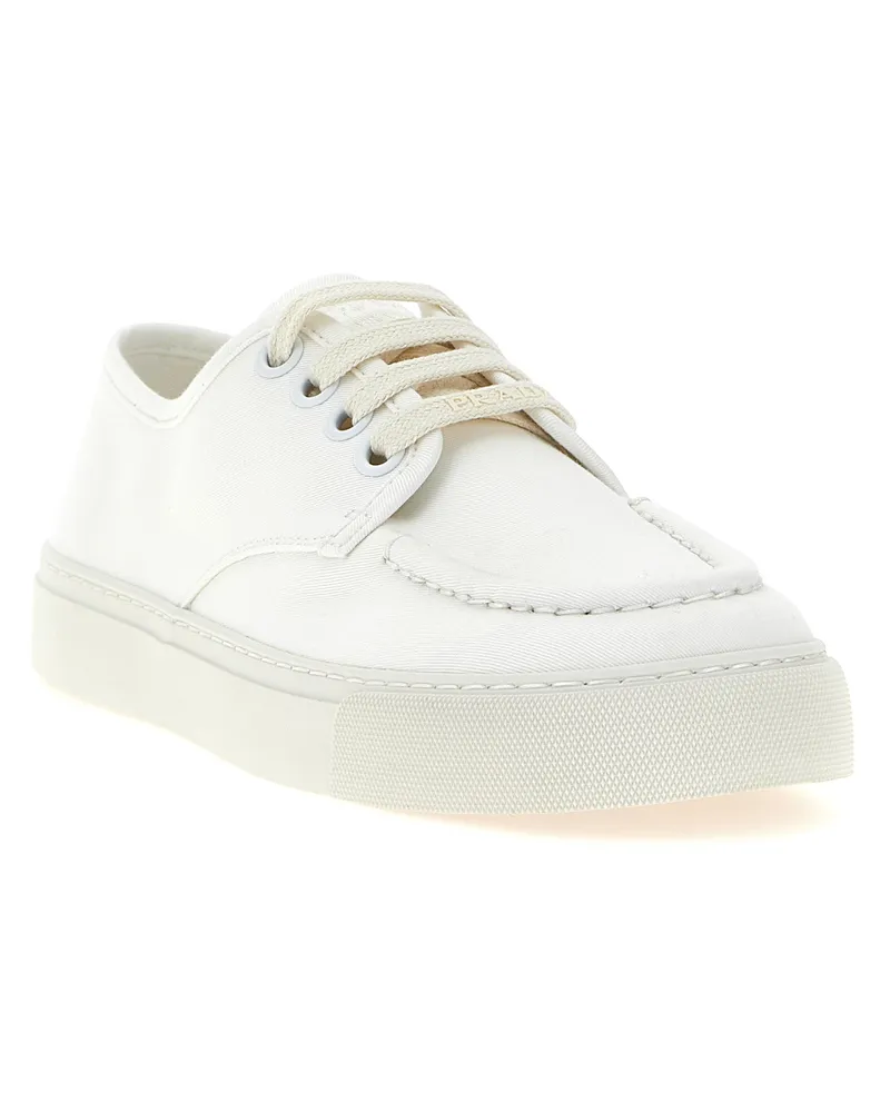 Prada Cotton Sneaker — White White