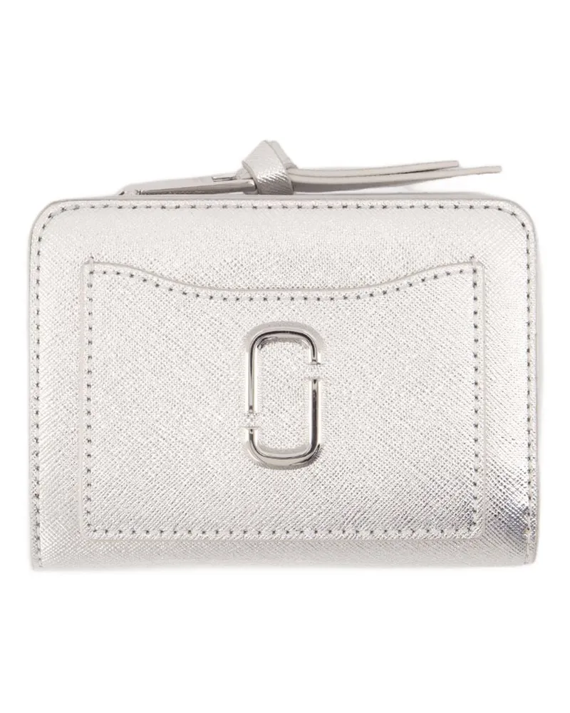 Marc Jacobs Women's Compact Silver Calfskin Wallet Silver
