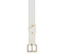 Reversible Adjustable Belt — White