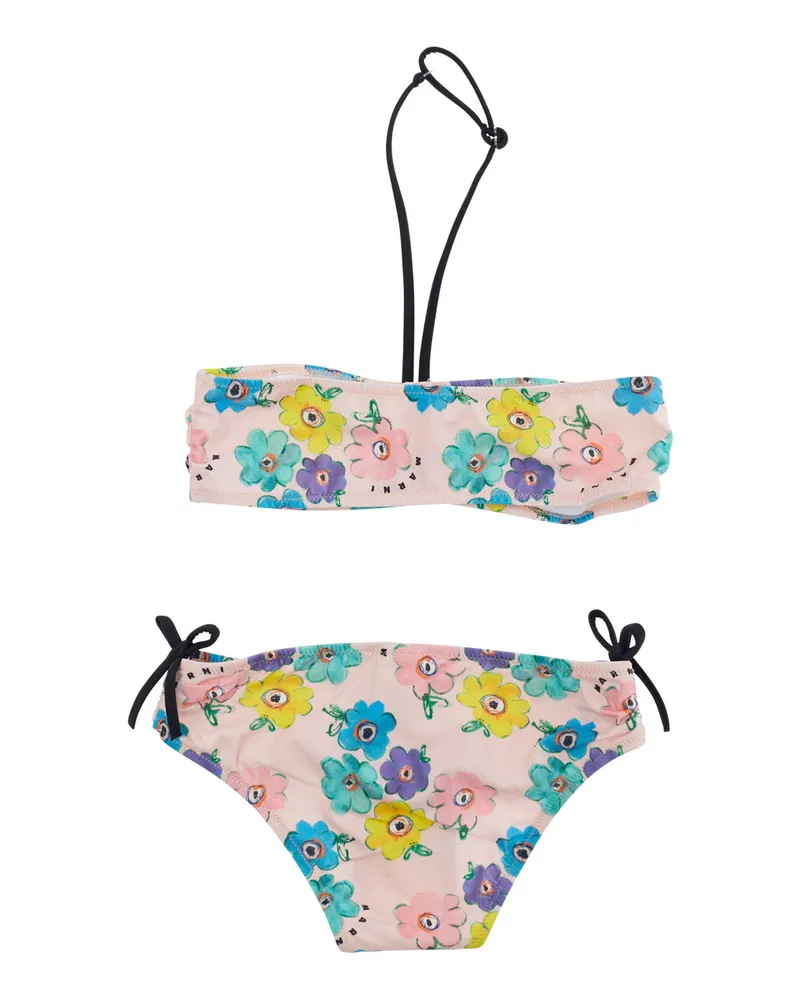 Marni Girls' Bikini Swimsuit Pink Polyester Swimsuits Sea Clothing Pink