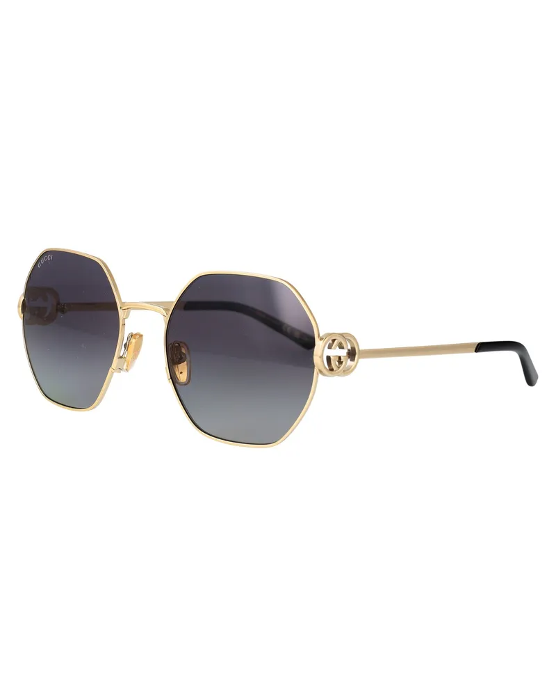 Gucci Women's Sunglasses Gg2046s Gold Metal Gold