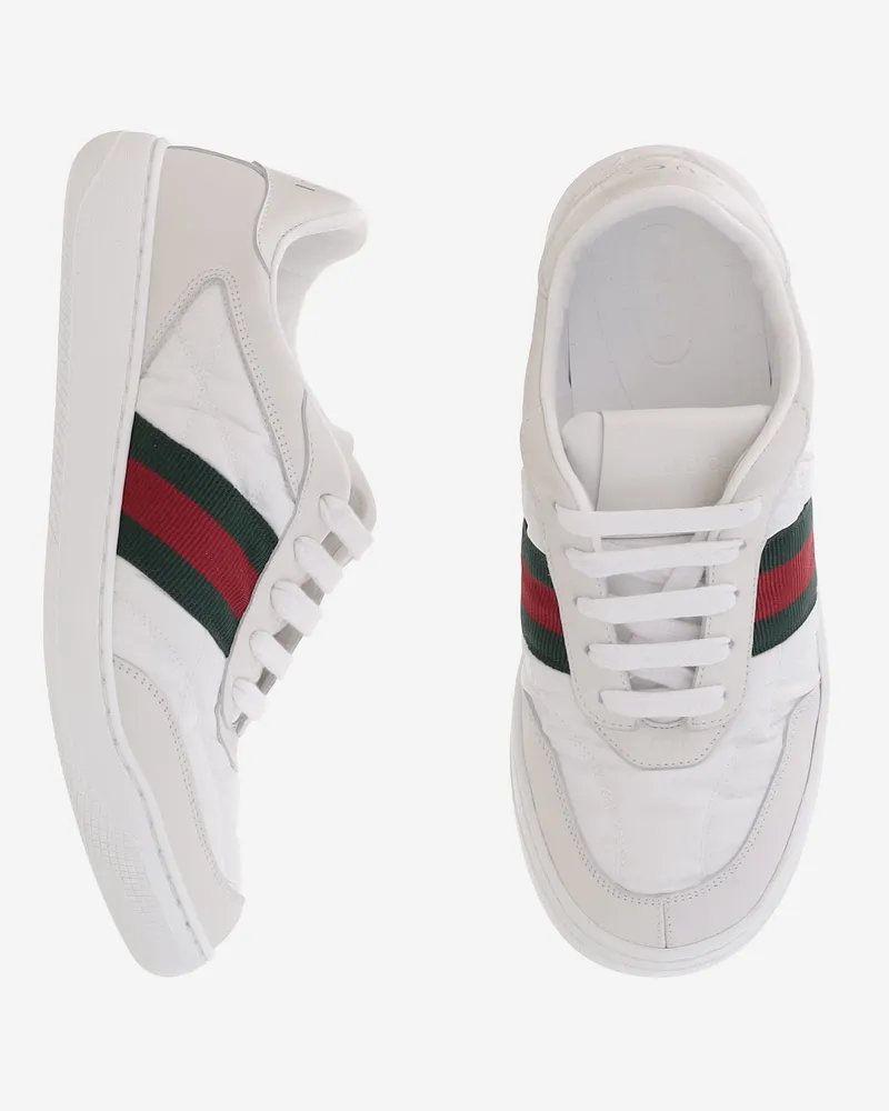 Gucci Screener Sneaker — White White
