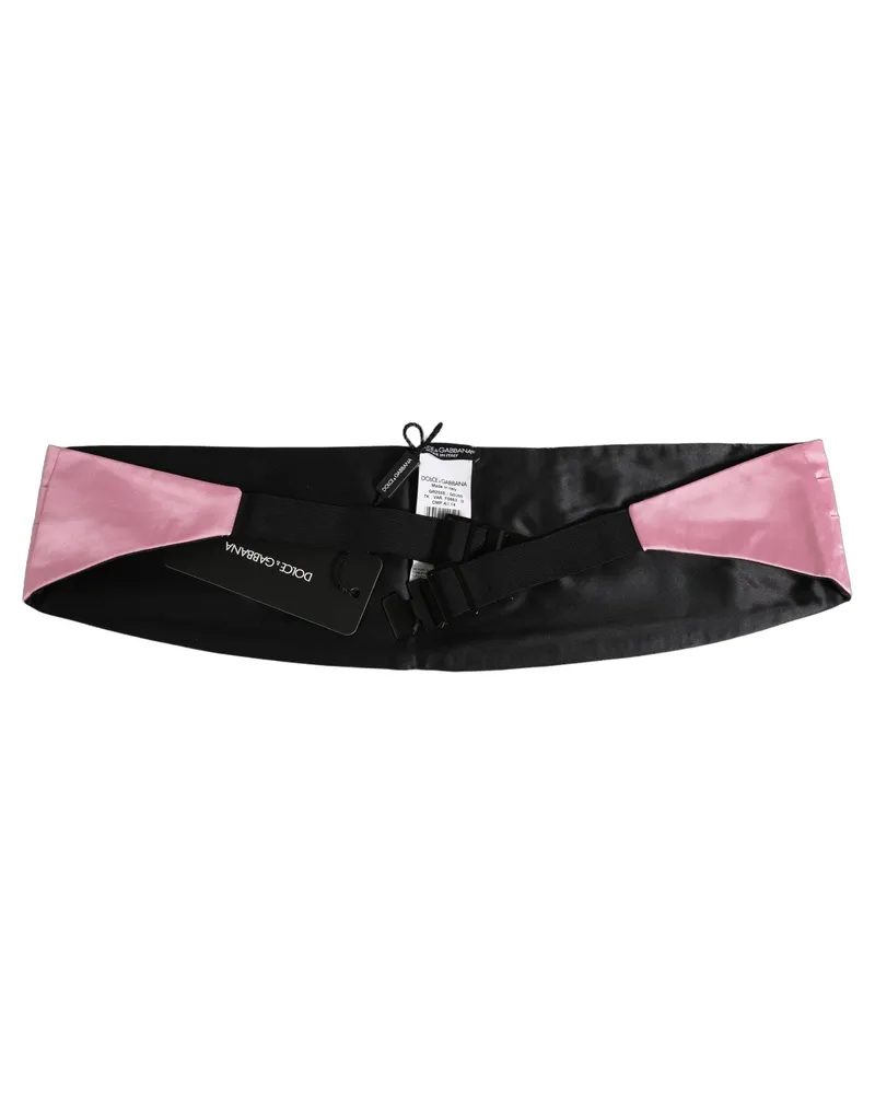 Dolce & Gabbana Pink Men Silk Belt Waist Cummerbund Pink