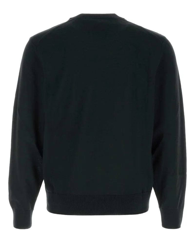 HUGO BOSS Men's Black Wool Sweater Exterior: Virgin Maglieria Black