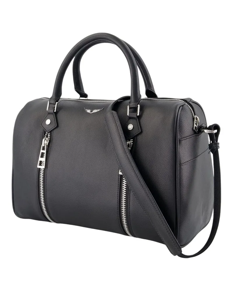Zadig & Voltaire Leather Shoulder Bag — Black Black