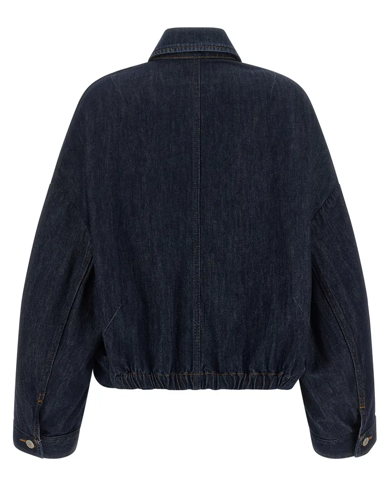 Dries van Noten Women's Blue Cotton Denim Jacket Clothing Blue