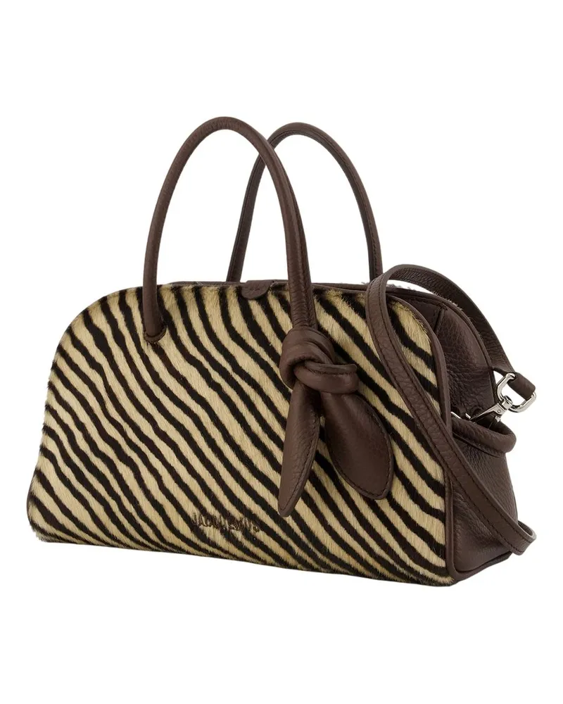 Jacquemus Le Petit Turismo Leather Shoulder Bag — Brown Brown