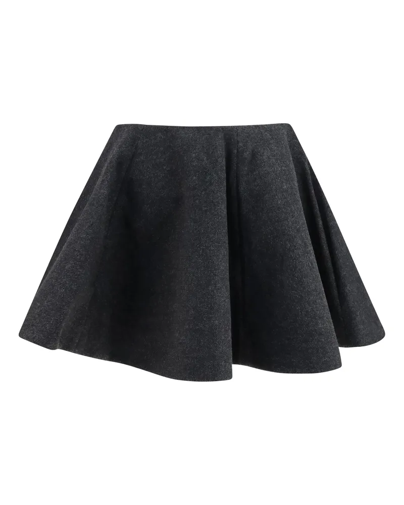 Ganni Women's Wool Peacoat Skirt Phantom Gray