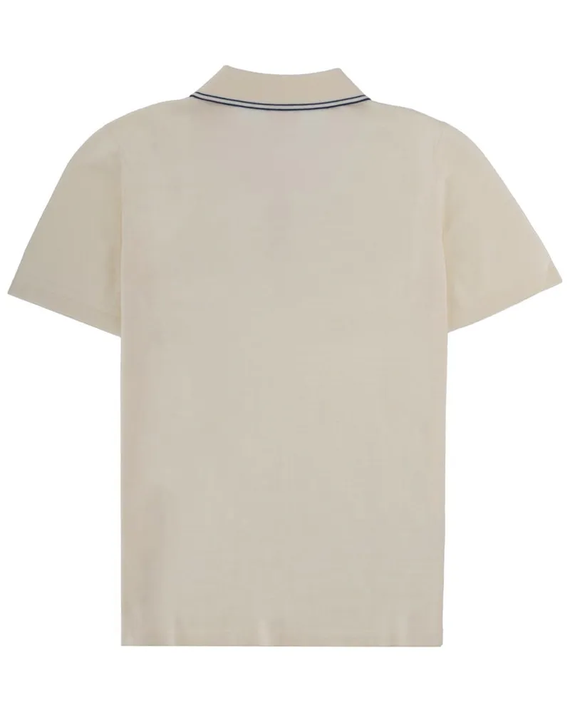 A.P.C. Cotton Polo Shirt — Beige Beige