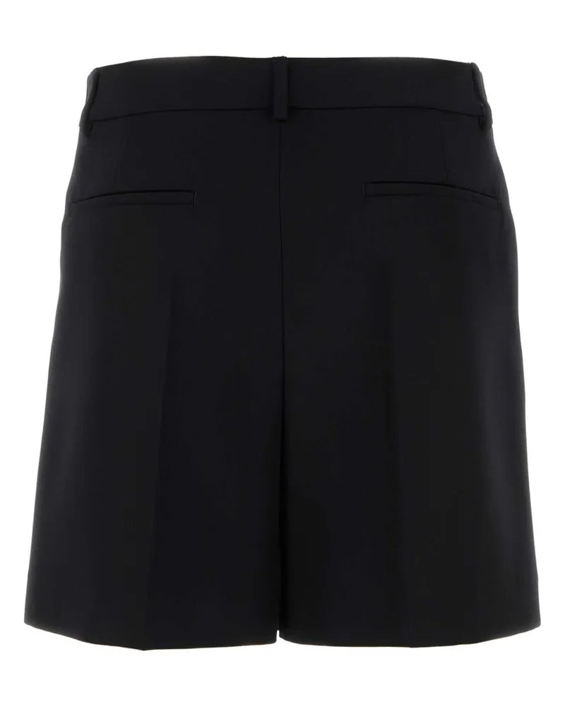 Valentino Garavani Men's Black Wool Bermuda Shorts Nero Exterior: Virgin Black