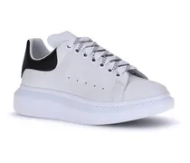 Leather Platform Sneakers — White