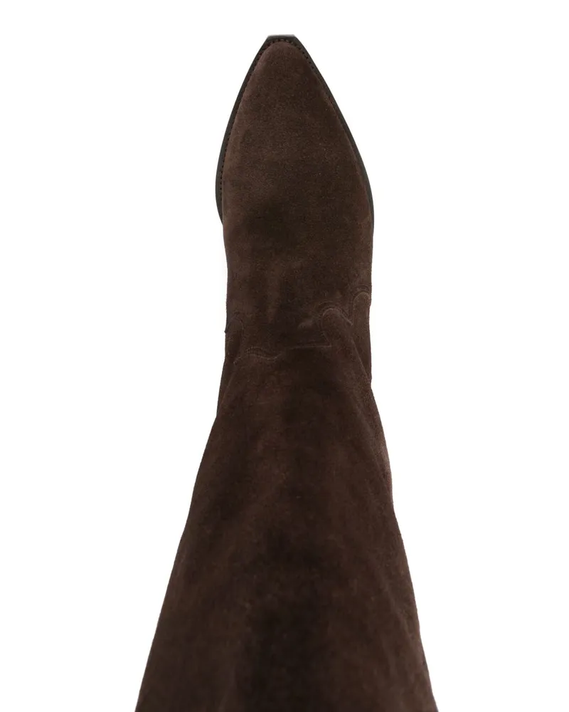 Isabel Marant Denvee Knee-High Boot — Brown Brown