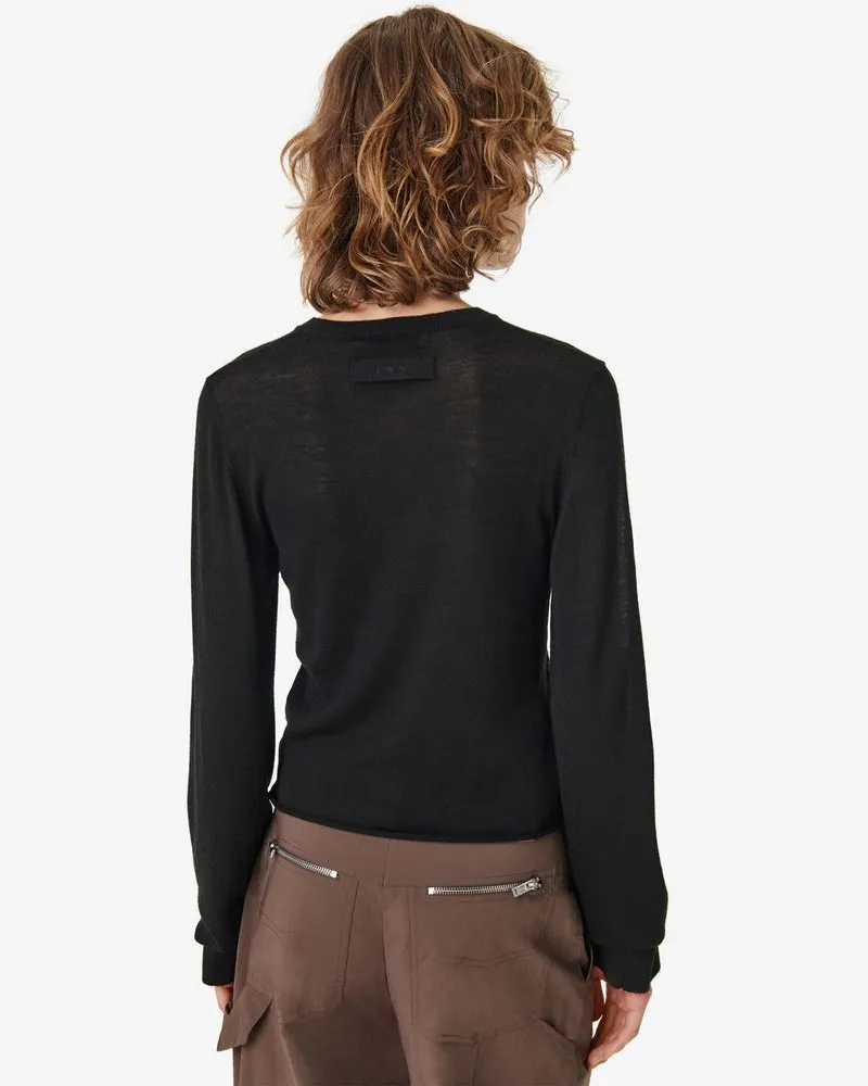 IRO V-Neck Sweater — Black Black