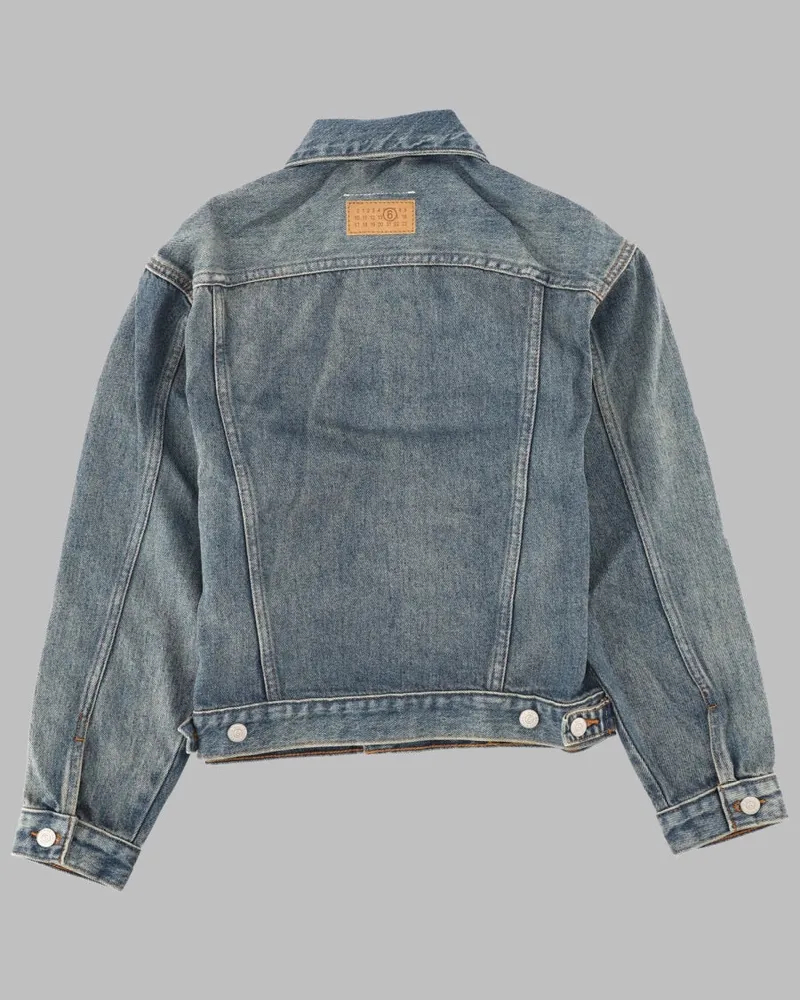 Maison Margiela Denim Logo Jacket — Blue Blue
