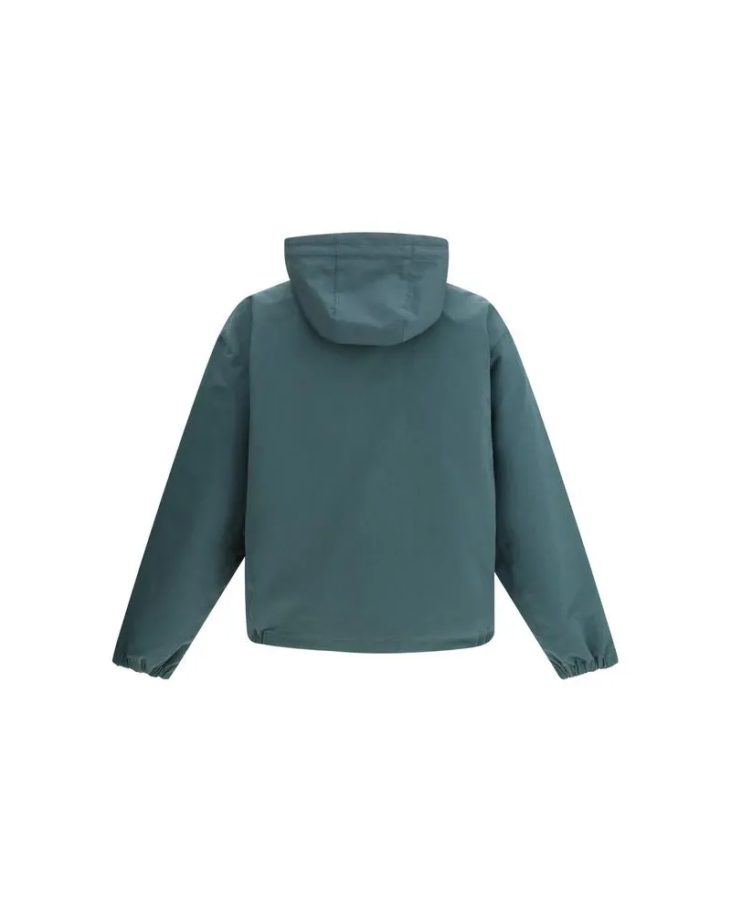 Gucci Men Bicolor Polyester Shell Jacket Clothing Green