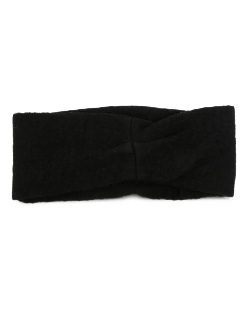 Cortana Wool Twist Detail Headband — Black Black