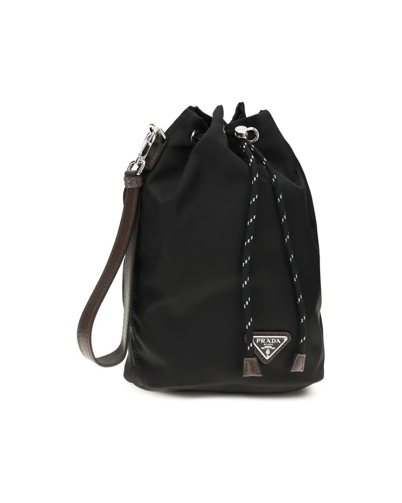 Prada Men's Black Recycled Polyamide Accessories Black