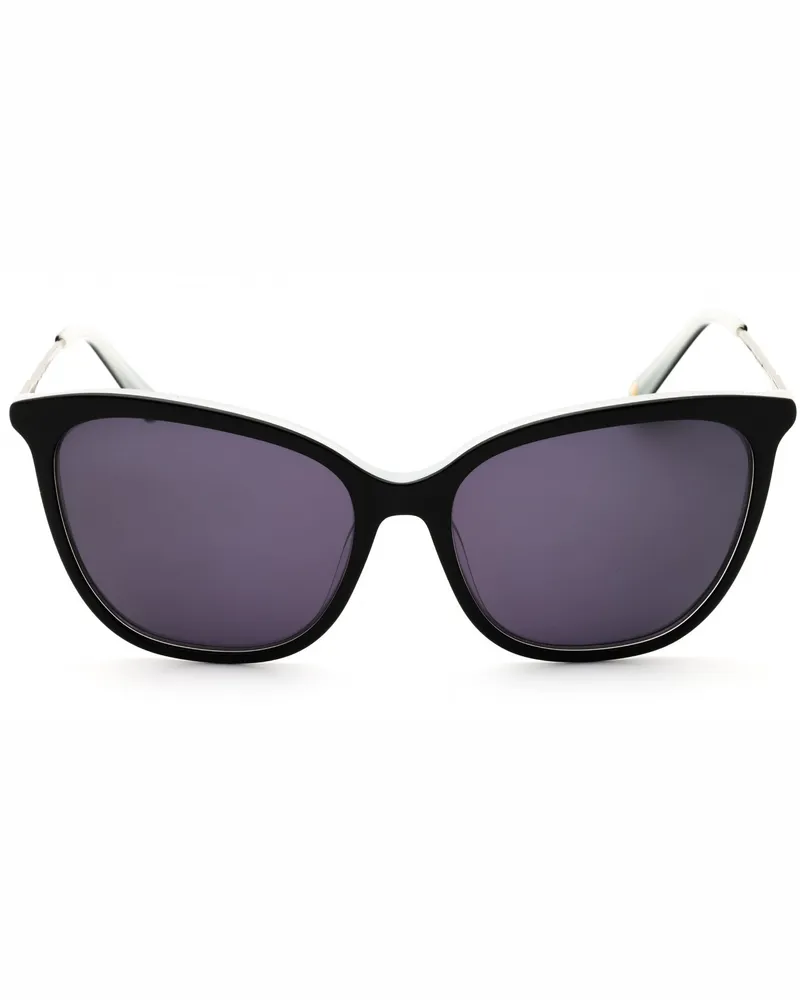 Anne Klein Women's Ak7083 Sunglasses Black Black