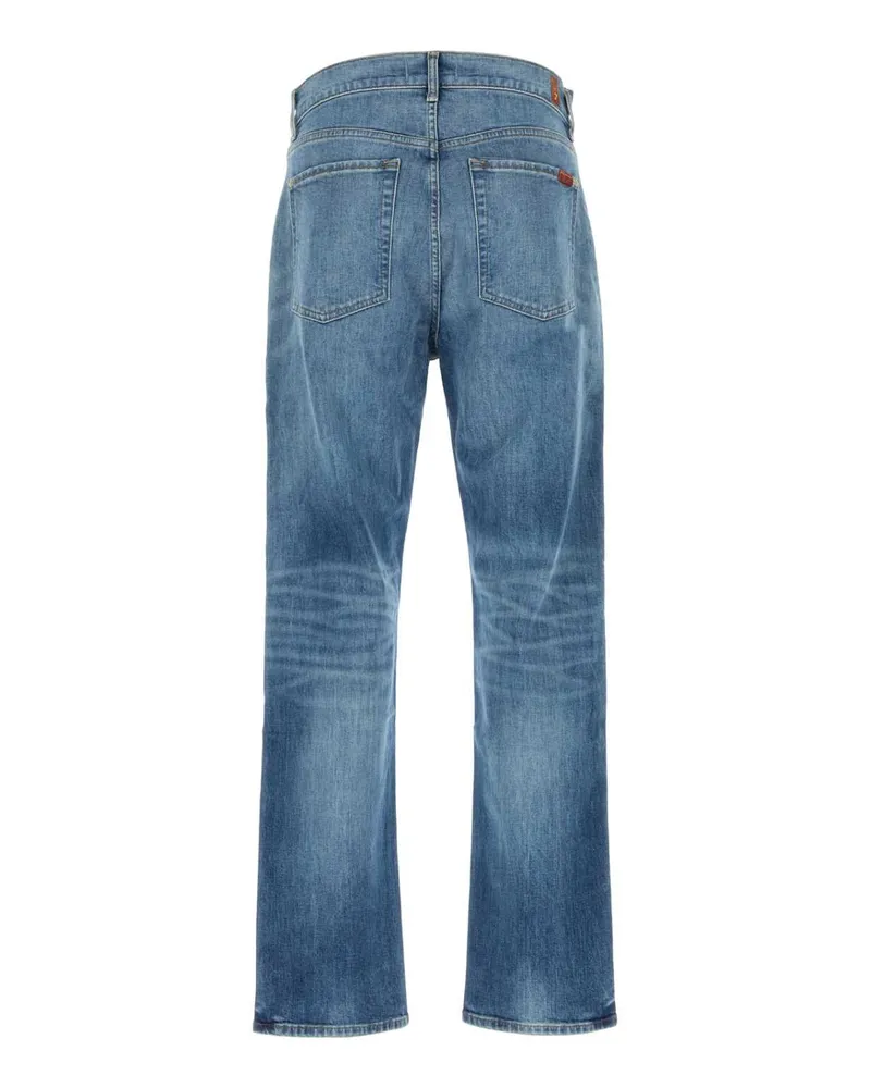 7 for all mankind Men's Stretch Denim Jeans Lightblue Exterior: Cotton Elastan Blue