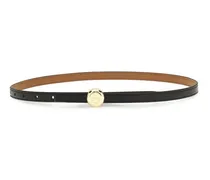 Women's Black Calf Leather Bos Taurus Regular Belt