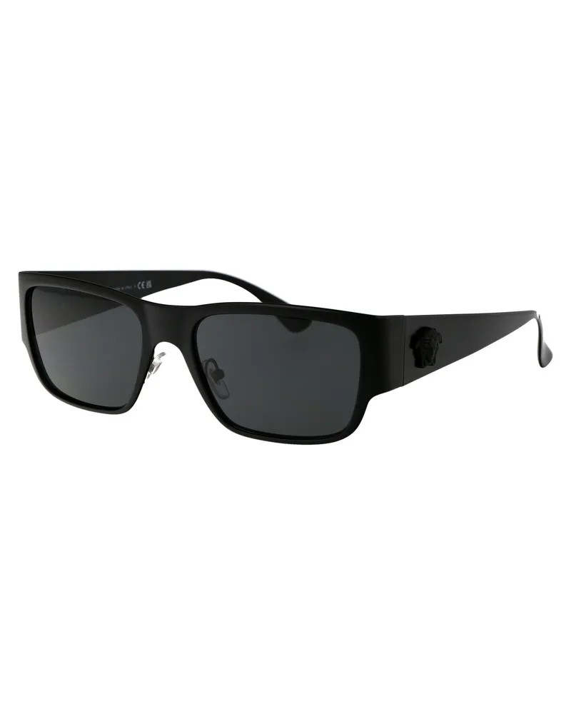 Versace 0VE2262 Metal Frame Sunglasses — Black Black