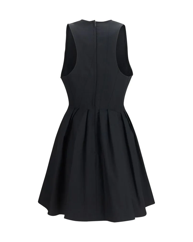 Max Mara Women's Black Cotton Casual Dress Black