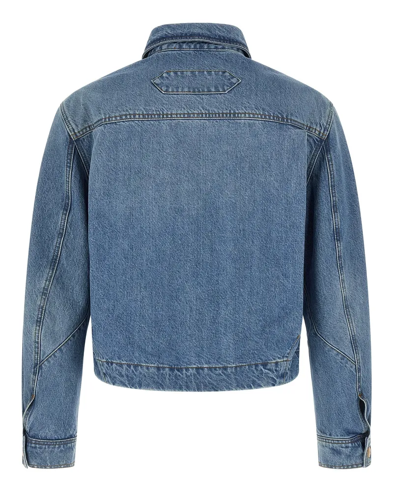 Jacquemus Cotton Denim Jacket — Blue Blue
