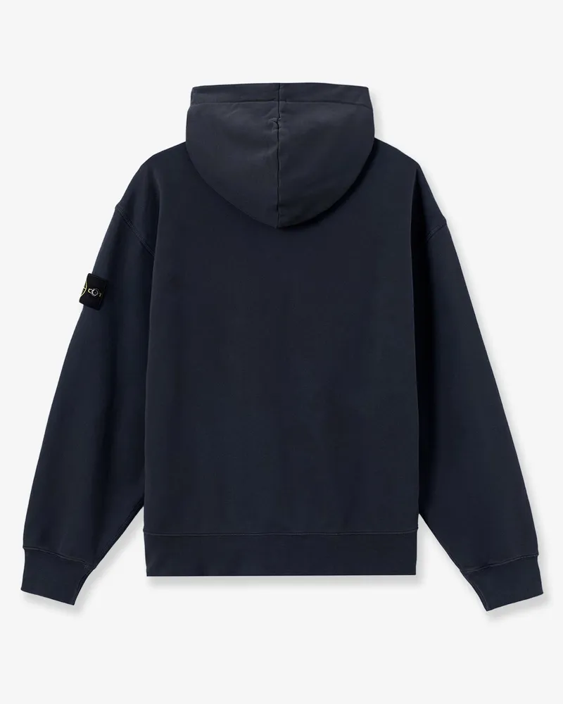 Stone Island Men's Sweatshirt Oversized Organic Cotton Blue Sweatshirts Sweater Navy