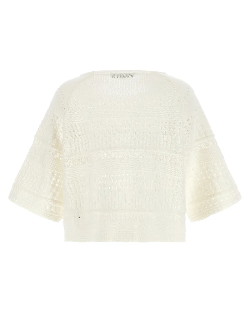 Max Mara Women's White Cotton Cardigan Clothing White