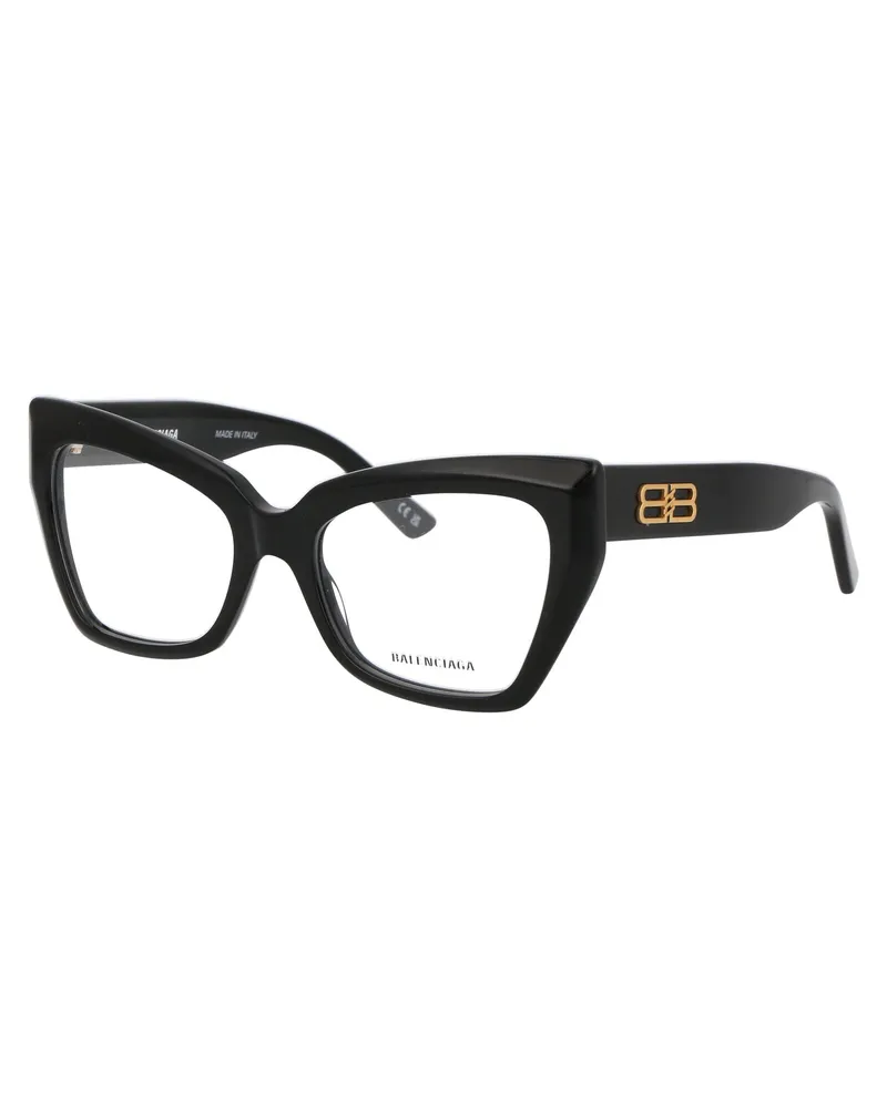 Balenciaga Women's Sunglasses Bb0275o Black-Black-Transparent Acetate Glasses & Frames Black/black/transparent Black