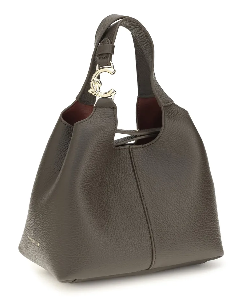 Coccinelle Women's C-Easy Small Handbag Fango Calf Leather Bos Taurus Handbags Hand Bags Gray